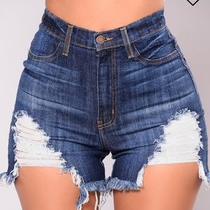 High rise shorts